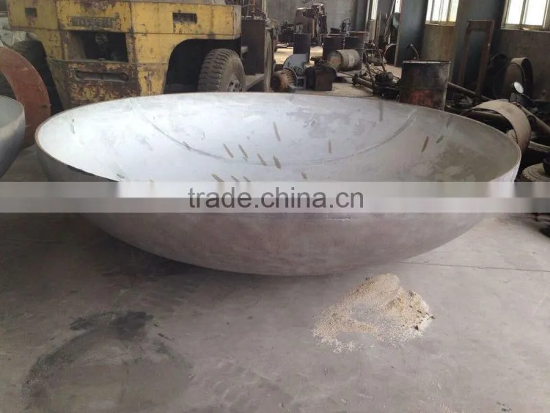 Q245R steel Gas condenser elliptical tank head / pipe fittings