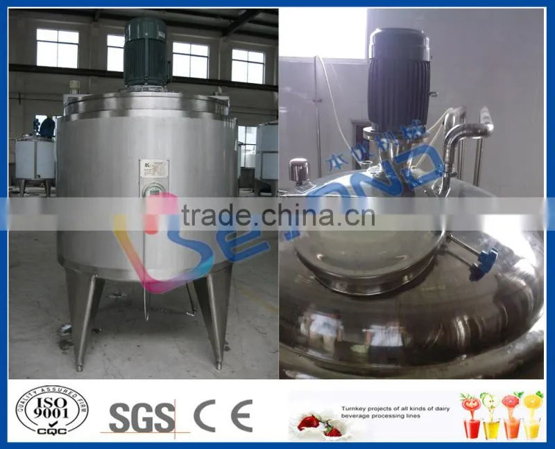 Stainless steel mixing tank