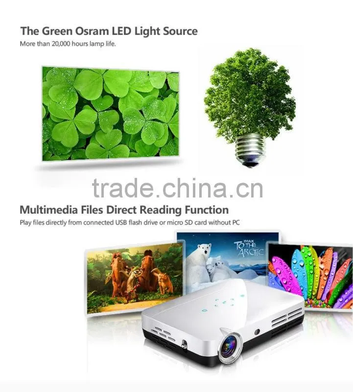 1080P 3D Projector LED DLP Home Theater Projector Z2 With 600ANSI lumens