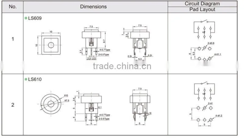 touch light switch soft touch switch FLS609