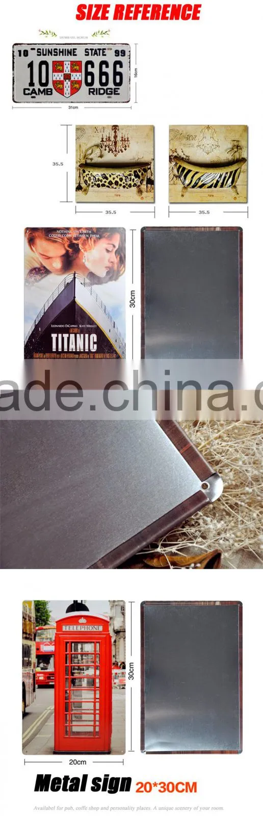 The train car design type metal decoration