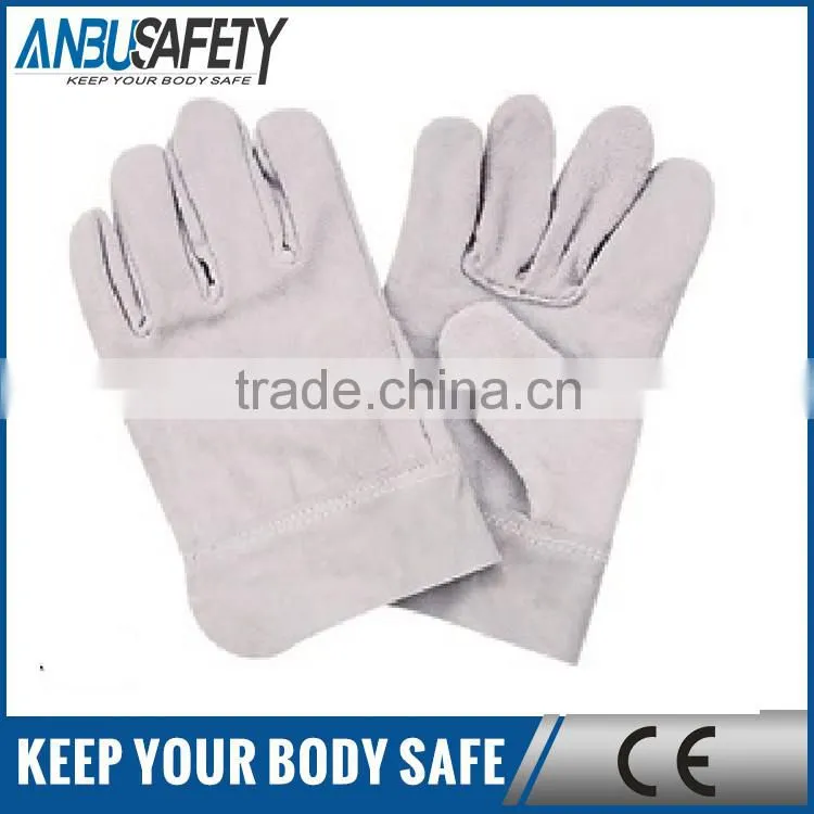 cow split leather Reinforce palm full palm conbination gloves