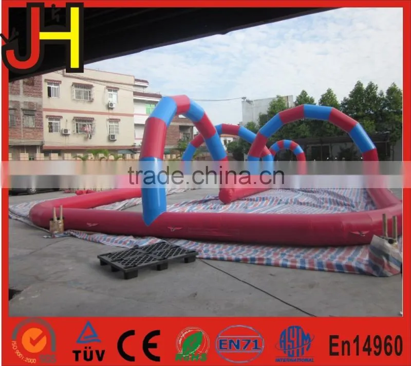 Best popular inflatable go kart track inflatable race track outdoor race track