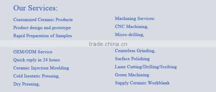CNC machining Ceramic Machined products
