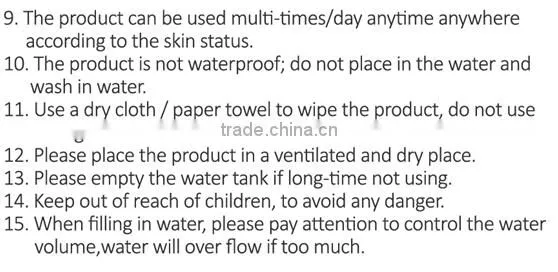 2016 Christmas Gift Mini Handheld Personal Beauty Equipment USB Rechargeable Ozone Hot & Cold Facial Steamer in Cheap Price