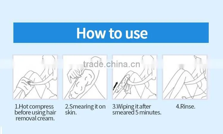 Instant body hair removal for men