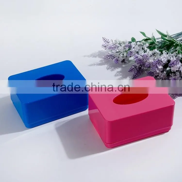 Factory Low Pricing Custom Logo Plastic Restaurant Bar Spa Facial Tissue Box Cover (XJHL54)