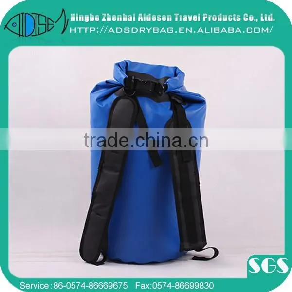 2013New design 500D pvc tarpaulin waterproof dry bag with shoulder straps backpack manufacture in china