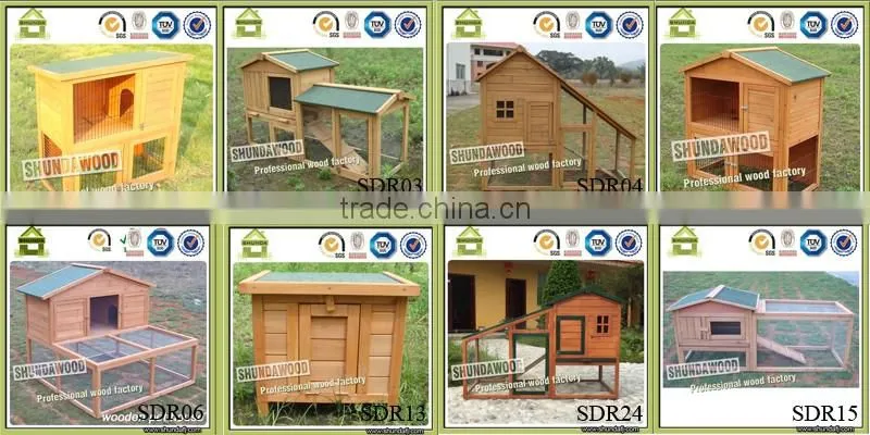 SDR024 Cheap Rabbit Cage Outdoor wooden rabbit house