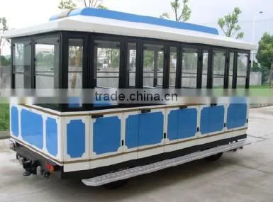 32 seats passenger trailer,closed wagon,trackless train,diesel train