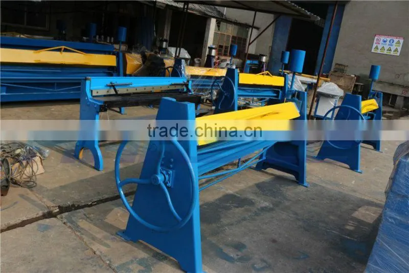 manual steel folding machine/steel sheet metal bender/duct folding equipment
