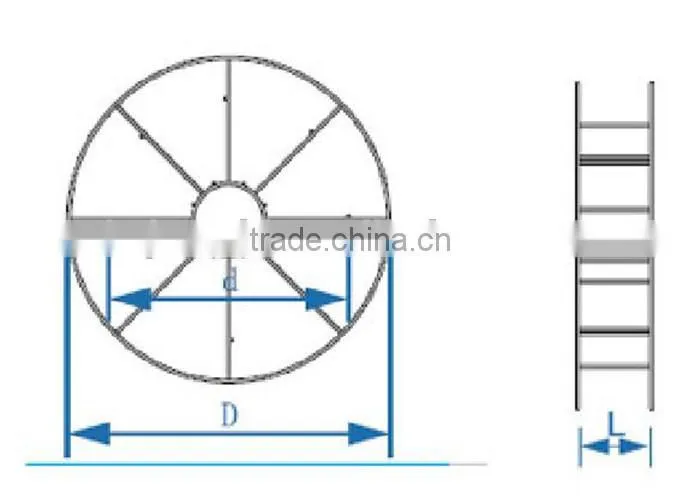 china manufacturer metal spools Co2 welding wire spool for welding wire er70s-6