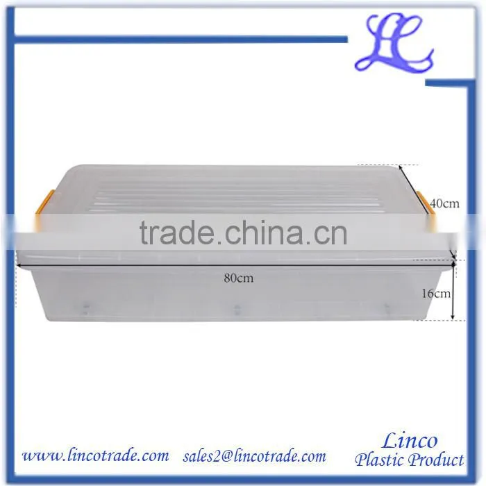 Durable Plastic Storage Box With Lock And Wheel
