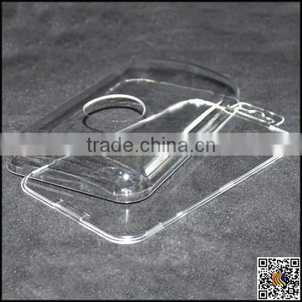 Hot sale new crystal clear hard back case packaging for mobile phone case ,crystal box packaging