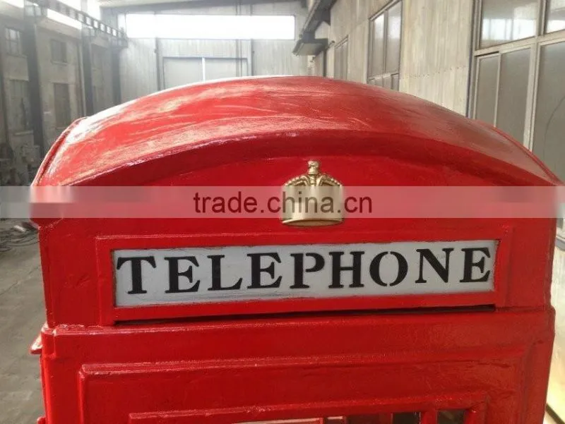 London Ornamental Antique Steel Telephone Booth