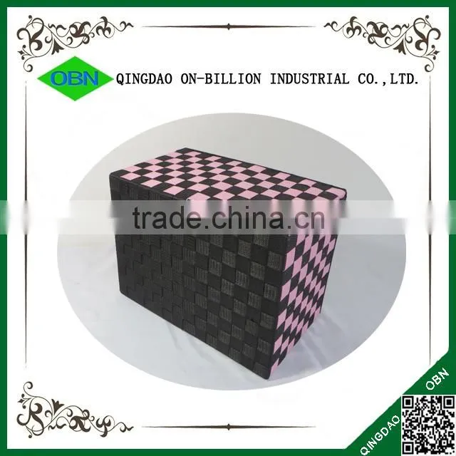 Large handmade cheap nylon woven storage box for home
