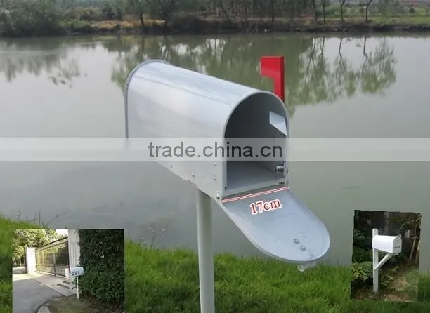 American mailbox postbox with pedestal