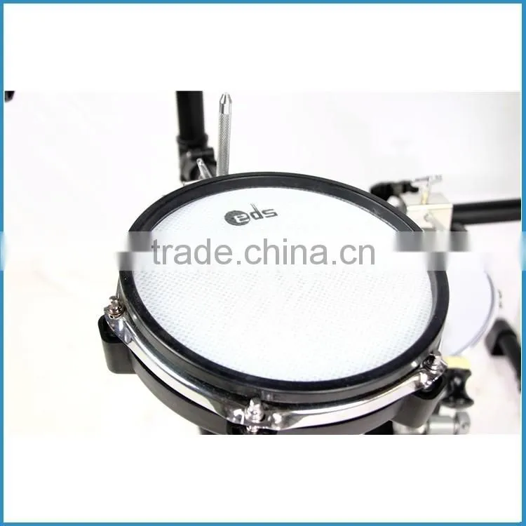 Silicone electric drum set, digital drum3-layer mesh drum head, electronic drum kit