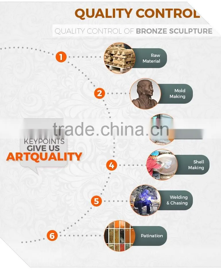 outdoor garden decoration handicraft bronze life size bull statue for sale