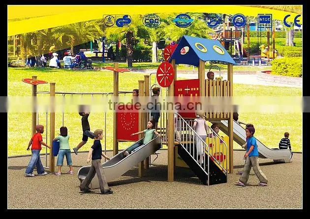 Eco-friendly non-toxic wooden pirate ship playground LT-2071A