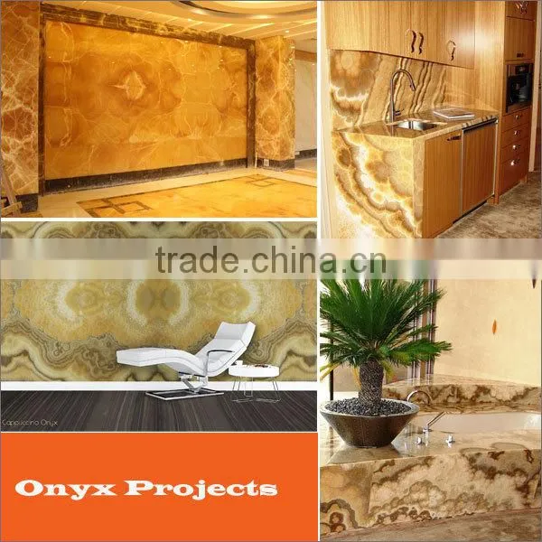 Onyx marble type and cut-to-size stone form standard marble slab size