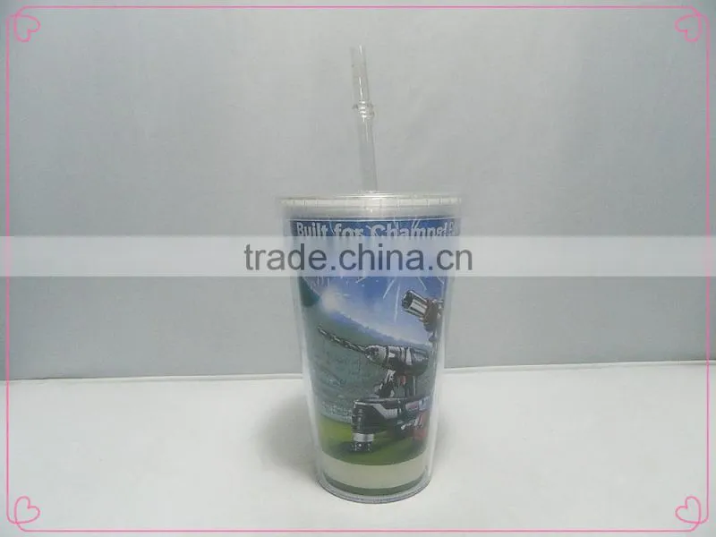 Eco-friendly plastic temperature color change cups with sucker