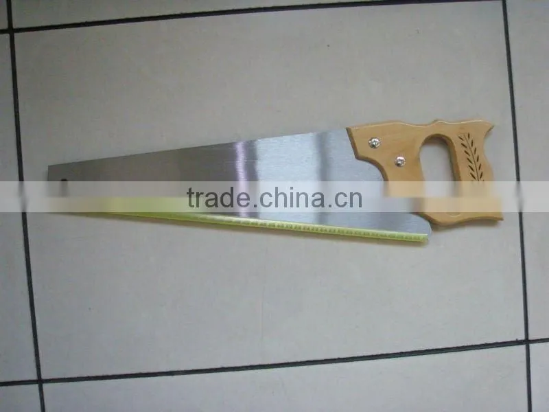 14" hand saw with wooden handle