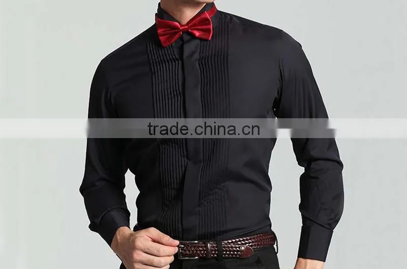 Men's 100% cotton french cuff Guayabera shirt