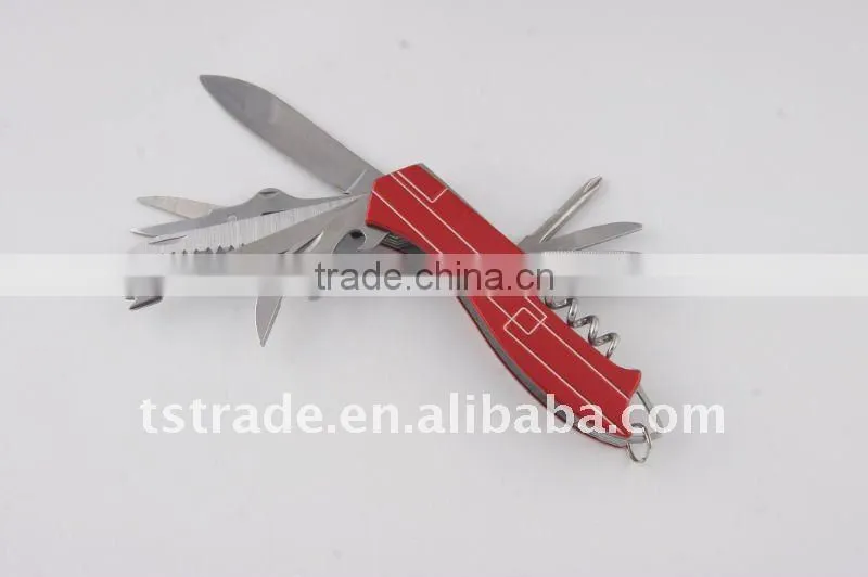2014New design multi knife pocket knife multi function LED knife KJK5011AL