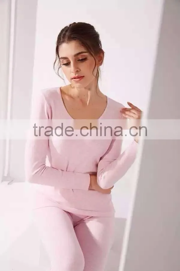 woman thermal underwear cotton fabric 2015 latest design