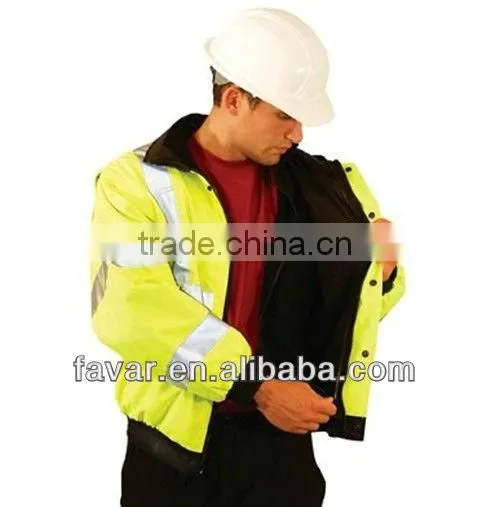 3-In-1 100% polyester men's rain proof bomber jackets 2013