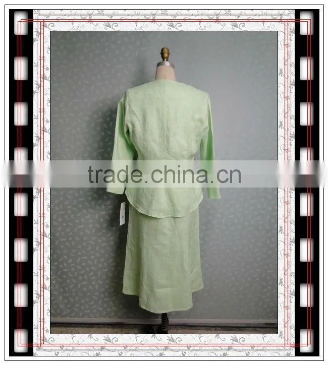 2015 wholesale church suits with embroidery for women