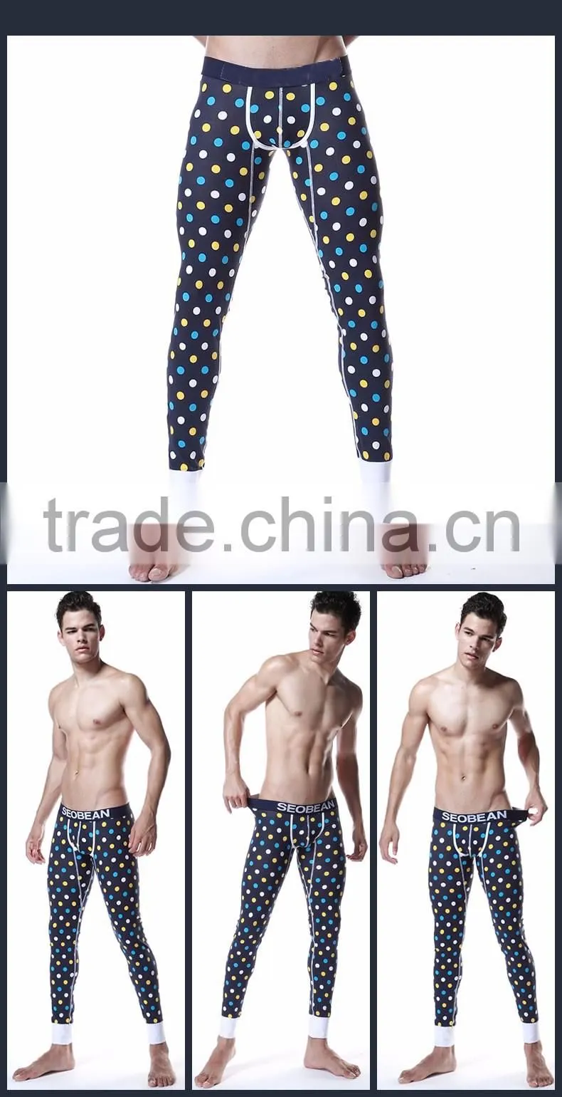 Cotton men's long johns thermal underwear comfortable soft mens long johns