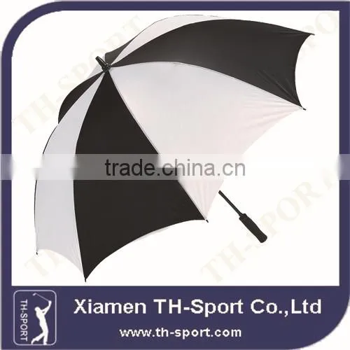 30 inch fiberglass shaft promotion pongee golf umbrella