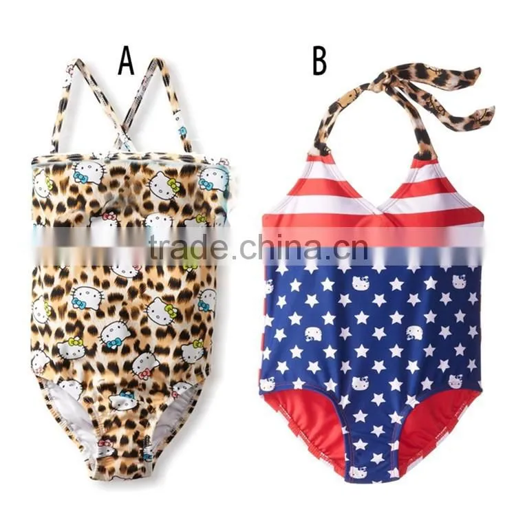 2015 new children swimwear girls swimsuit (3-6 years old) wholesale kids swimwear