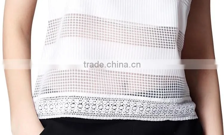 OEM factory custom loose mesh women sexy singlets/new design/ new design dry fit singlet