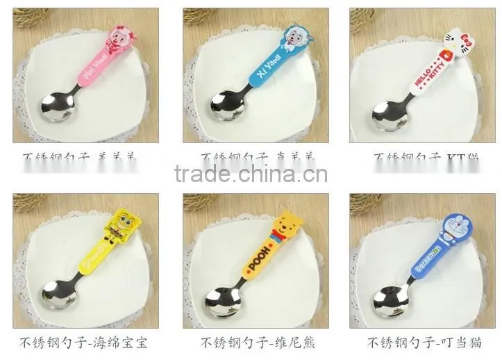 Best Selling Carton Spoon Stainless Steel Children Spoon for Promotion