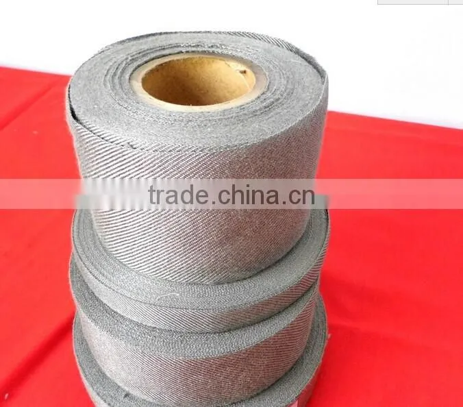 high temperature resiatant stainless steel fiber woven belt made in China