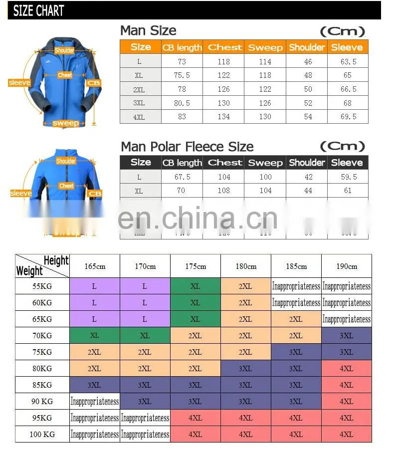 100% Breathable Warm Jacket and Waterproof Outdoor Jacket