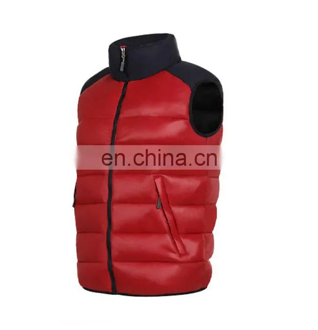 waterproof cover wine red duck down vest for woman