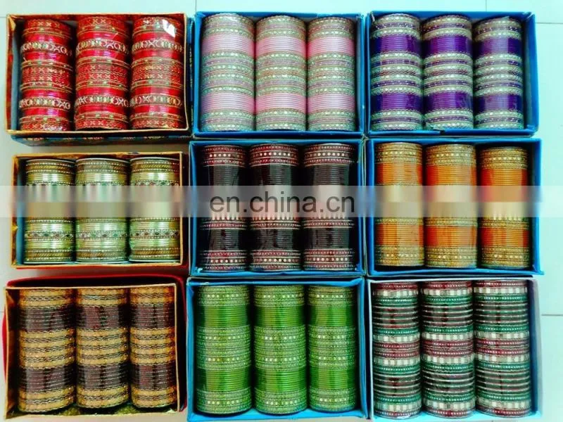 One gram gold plated bangle set - South india gold plated kada set - Wedding wear bangles - Wholesale traditional bangle