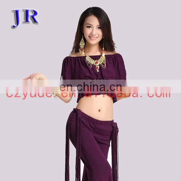 Arabic tribal style crystal cotton women short sleeve belly dance crop tops S-3019#