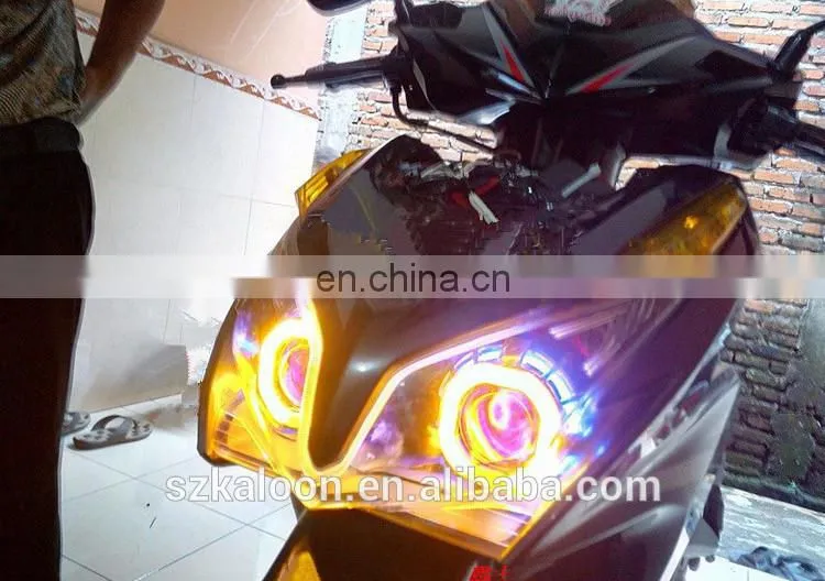 2.0" HID bi-xenon projector lens HID headlamp double angel eyes projector headlight