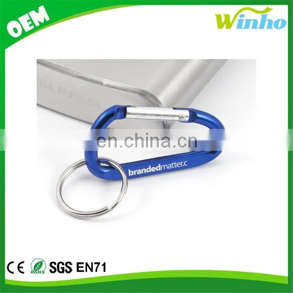 Winho promotional mini carabiner keychain