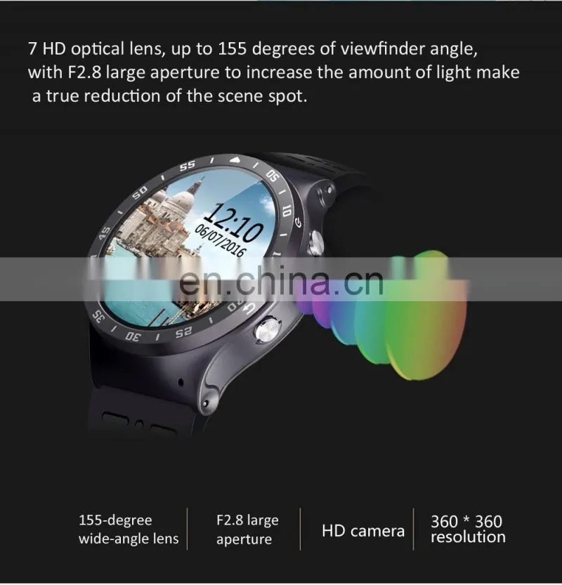 S99A Quad Core 3G Smart Watch GPS WiFi Pedometer Heart Rate Smartwatch