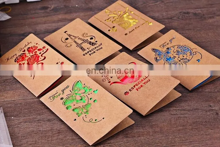 new design happy birthday handmade greeting card with rose flower birthday greeting card