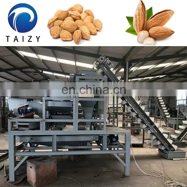 high efficiency almond husk remove machine