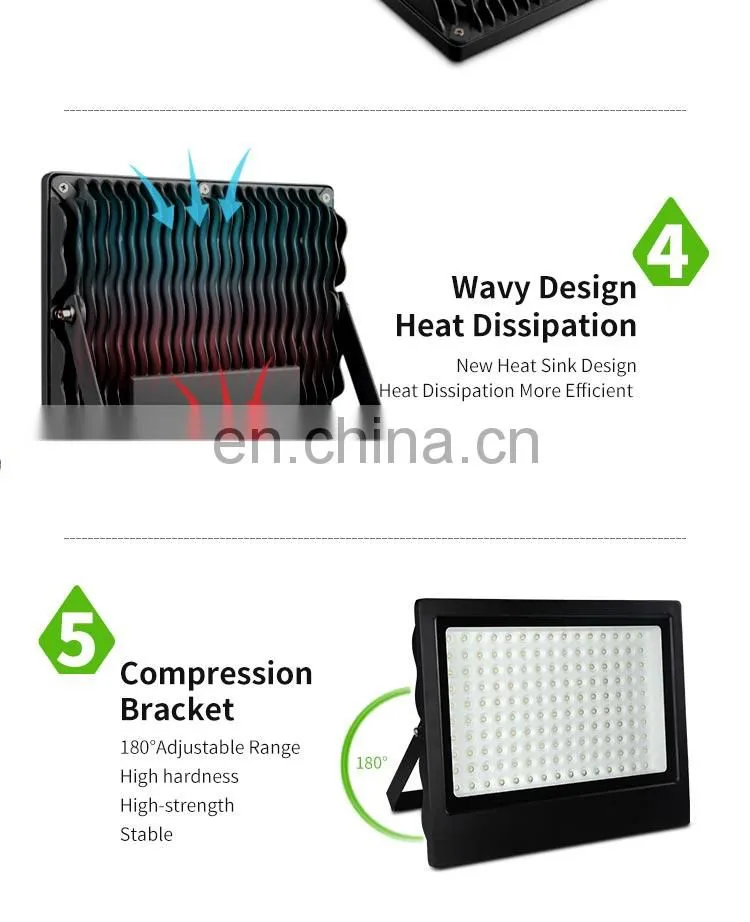 High quality high brightness energy saving outdoor 30w 50w 100w 150w led flood light