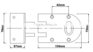 J2661YP:TRUST Brass cylinder Jimmy proof lock