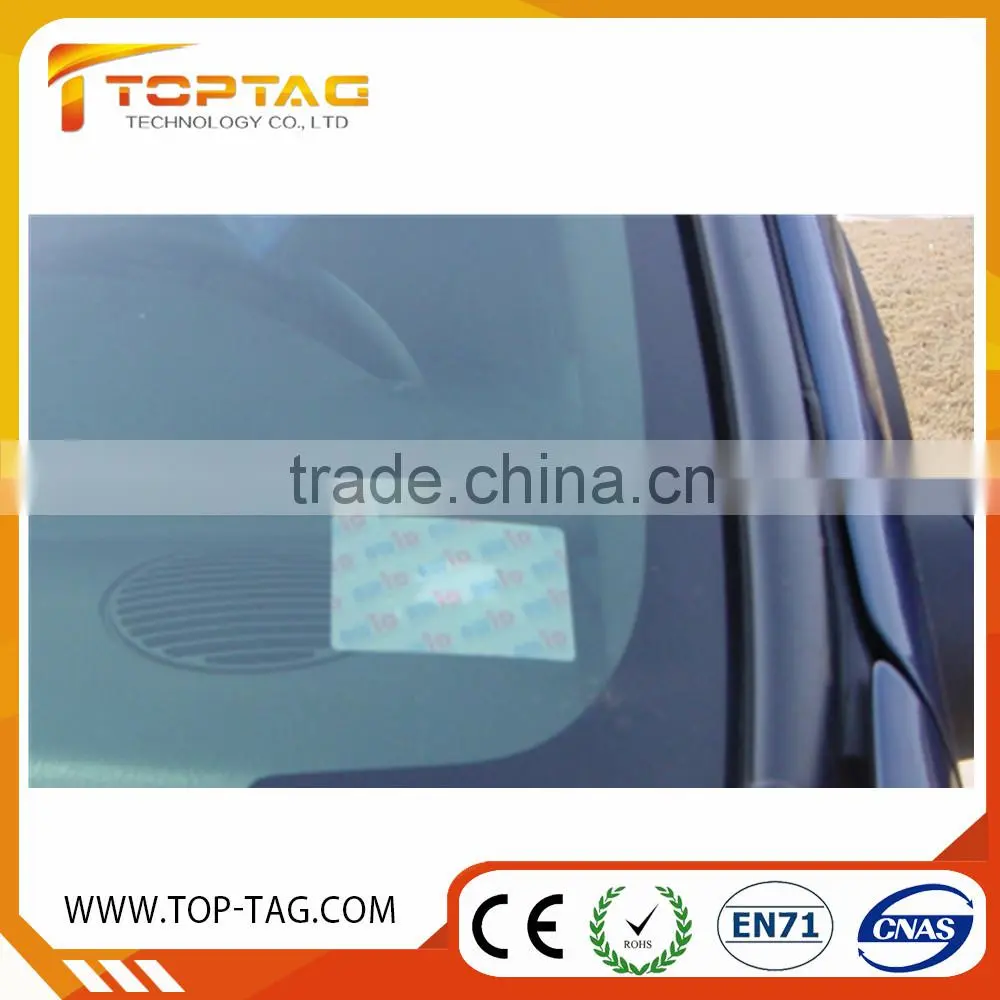 UHF RFID windshield tag for vehicle management